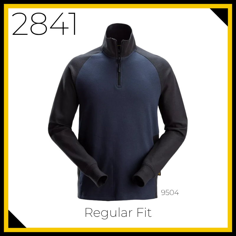 Snickers 2841 Two Coloured Half Zip Sweatshirt