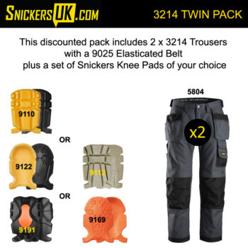 Snickers 3214 Canvas+ Holster Pocket Trousers Pack