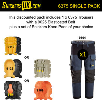 Snickers 6375 AllRoundWork 4 Way Stretch Non Holster Pocket Trousers Pack