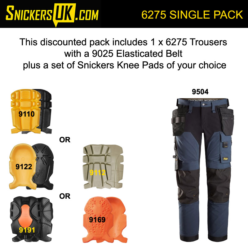 Snickers 6275 AllRoundWork 4 Way Stretch Holster Pocket Trousers Pa
