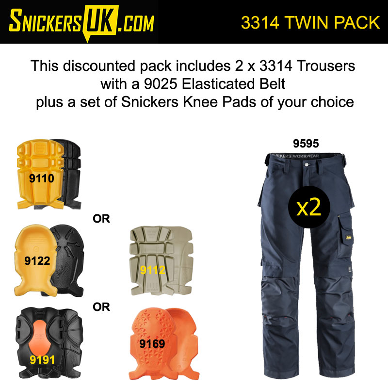 Snickers 3314 Canvas+ Non Holster Pocket Trousers Pack