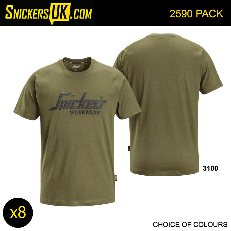 Snickers 2590 Logo T Shirt Pack