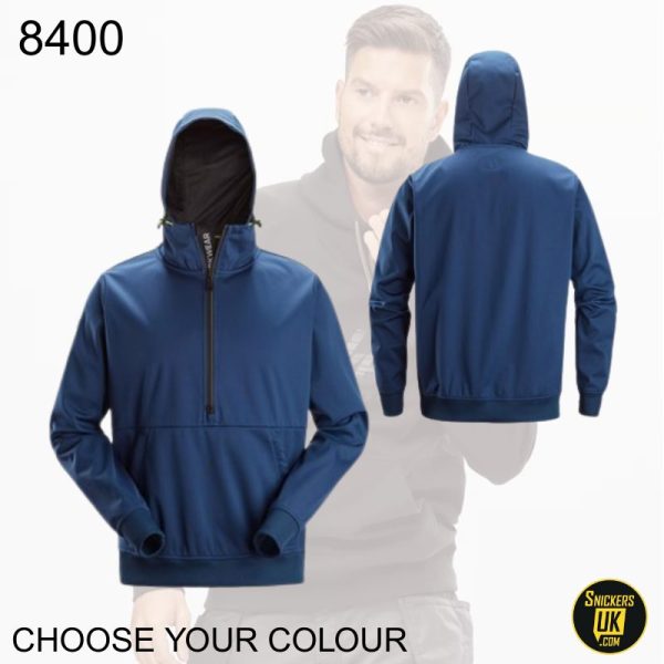 Snickers 8400 FlexiWork Windblocker Stretch Half Zip Hoodie