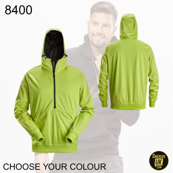 Snickers 8400 FlexiWork Windblocker Stretch Half Zip Hoodie