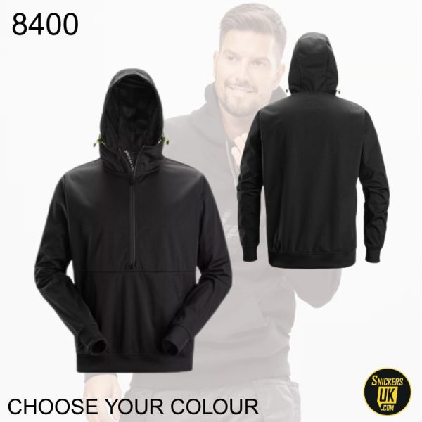 Snickers 8400 FlexiWork Windblocker Stretch Half Zip Hoodie