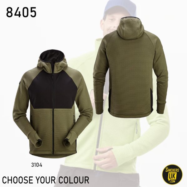 Snickers 8405 FlexiWork Mid Layer Full Zip Hoodie