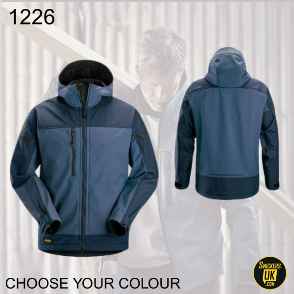 Snickers 1226 AllRoundWork Hooded Soft Shell Stretch Jacket