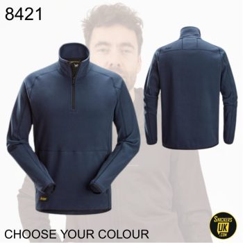 Snickers 8421 Polartec Shed Less Half Zip Fleece Jacket