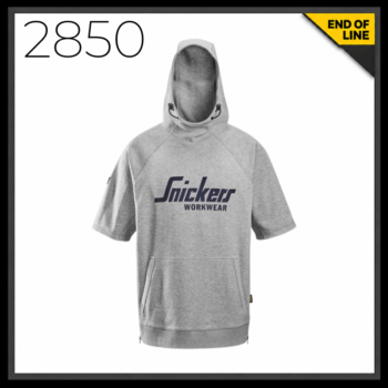 Snickers 2850 Short Sleeve Logo Hoodie