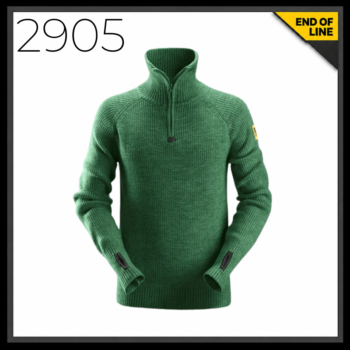 Snickers 2905 ½ Zip Wool Sweater