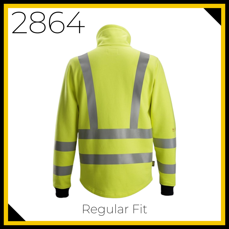 Protecwork 2864 High Vis Class 3 Full Zip Sweatshirt