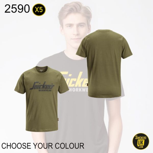Snickers 2590 Logo T Shirt Pack