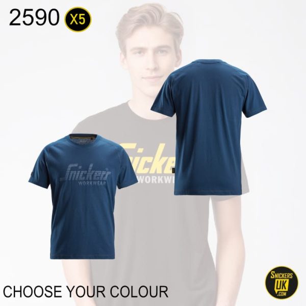 Snickers 2590 Logo T Shirt Pack