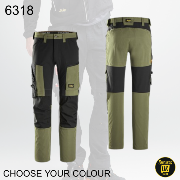 Snickers 6318 AllRoundWork Stretch Non Holster Pocket Trousers
