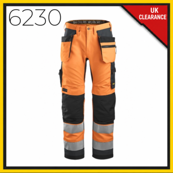 Snickers 6230 AllRoundWork High Vis Holster Pocket Trousers
