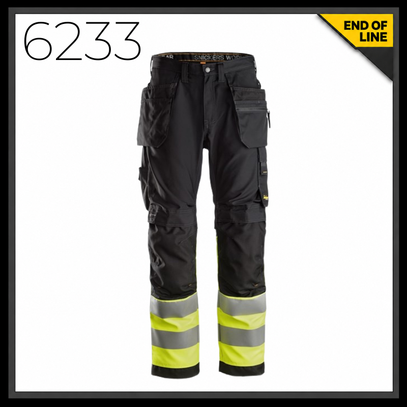 Snickers 6233 AllRoundWork High Vis Holster Pocket Trousers