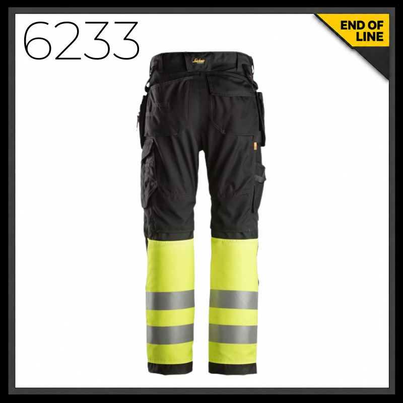 Snickers 6233 AllRoundWork High Vis Holster Pocket Trousers