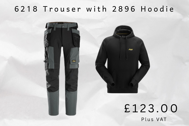 Snickers 6218 Trouser with 2896 Hoodie