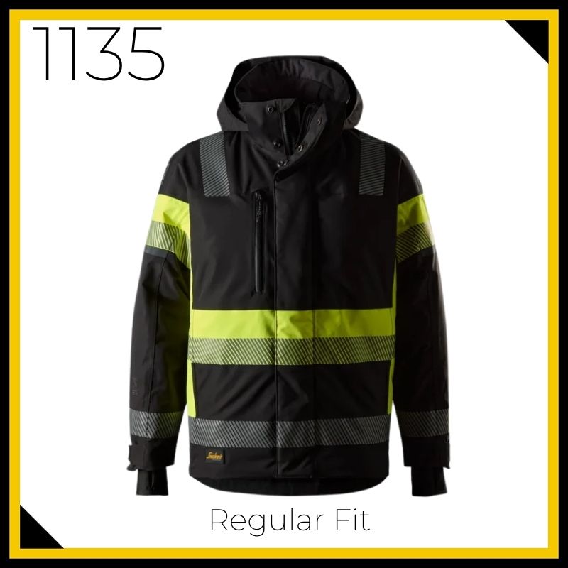 Snickers 1135 High Vis Class 1 Waterproof Stretch Jacket