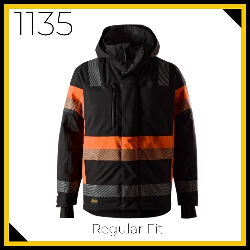 Snickers 1135 High Vis Class 1 Waterproof Stretch Jacket
