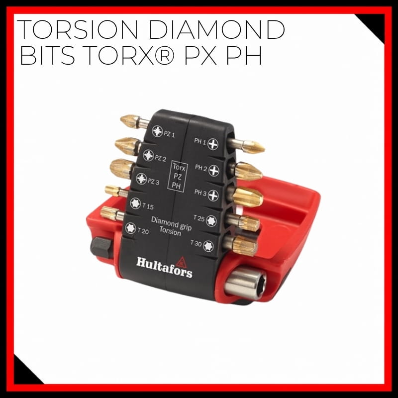 Hultafors Torsion Diamond Bits Torx® PZ PH