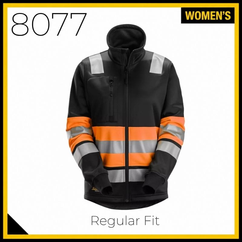 Snickers 8077 High Vis Class 1 Women's Full Zip Jacket