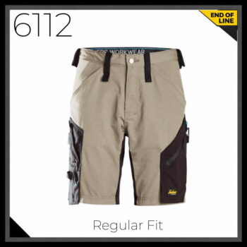 Snickers 6112 LiteWork Non Holster Pocket Shorts - Khaki