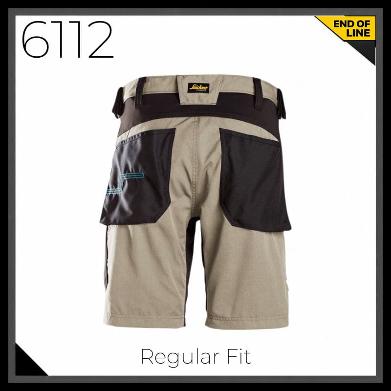 Snickers 6112 LiteWork Non Holster Pocket Shorts - Khaki