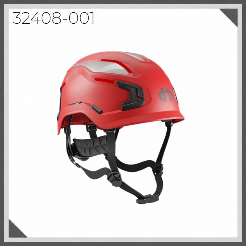 Hellberg Sector Non-Vented Red Safety Helmet